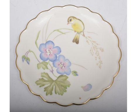 Set of Royal Worcester dessert plates, The Birds of Dorothy Doughty, boxed.
