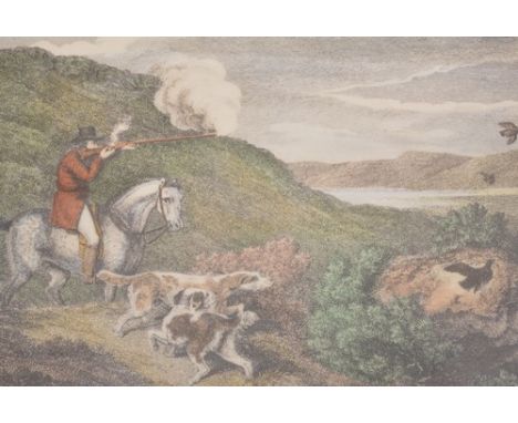 Set of six reproduction sporting prints, after Samuel Howitt, 15cm x 20cm.
