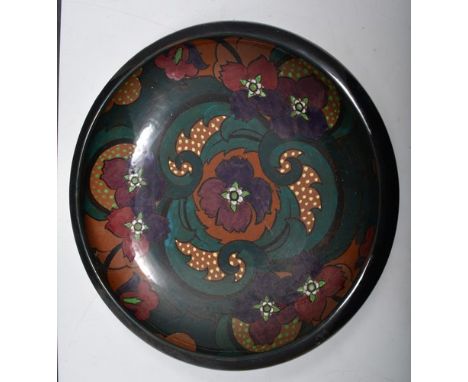 Carltonware leaf moulded dish, 26cm, pottery vases etc.