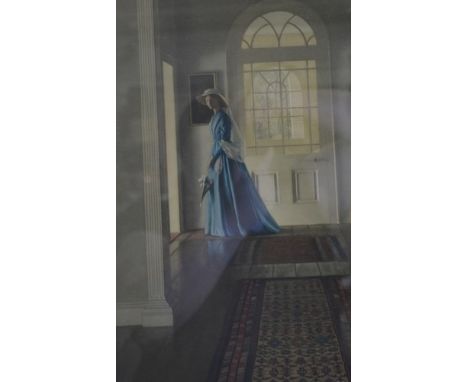 After William Nicholson, "The Hallway, an Interior", colour print, 53cm x 46cm.