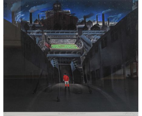 Mackenzie Thorpe (b.1956) ''Boy Who Didn't Get a Ticket'' Signed, inscribed and numbered 194/495, giclee print, 82cm by 83cm 