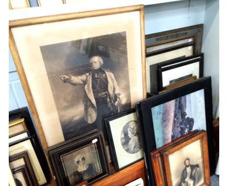 A large collection of 19th and 20th century prints and drawings, to include portraits, landscapes, photographs and prints aft