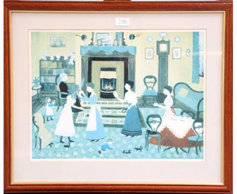 After Helen Bradley MBE (1900-1979) Five prints including townscapes and interiors, of various sizes (5)