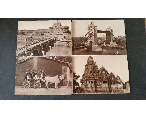 HOOD, Photos of the World, mainly first series, 6 x 4.25, 1930s American trade issue, some corner knocks & discolouration to 