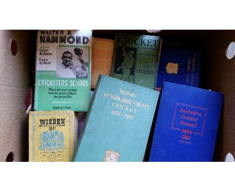 CRICKET, mainly hardback editions, inc. Playing For England, Cricket My World, Cricketers' School, Between The Wickets; Eton 