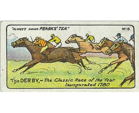 PEARK, Sports, No. 18 The Derby (horse racing), Every-Body's Tea-Time back, G (Illustration page 2)