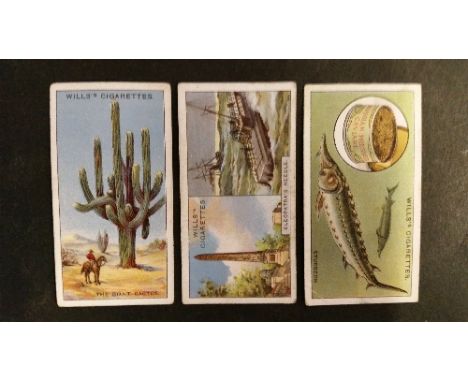 WILLS, part sets & odds, inc. Butterflies, Worlds Dreadnoughts, Merchant Ships, Lucky Charms, Arms of Companies, Safety First
