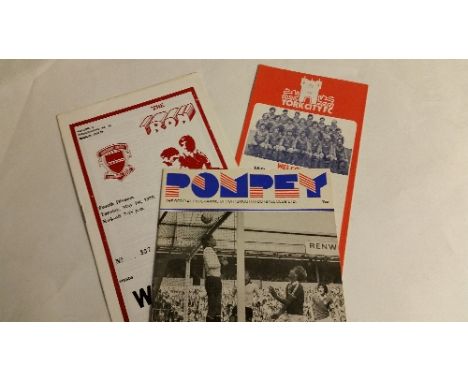 FOOTBALL, Wigan away programmes, 1978/9, first season in the League, EX, 23