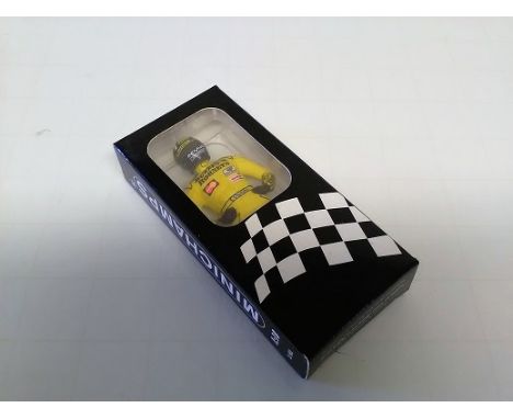 Damon Hill Miniature Die Cast 1:18 scale model figurine. Minichamps collection, In original box in good condition