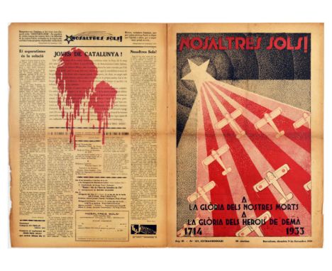 Original vintage propaganda publication Nosaltres Sols! / Ourselves only!, the journal was issued by Catalan nationalist para