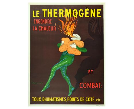 Original vintage advertising poster by the renowned poster artist Leonetto Cappiello (1875-1942): Le Thermogene engendre la c