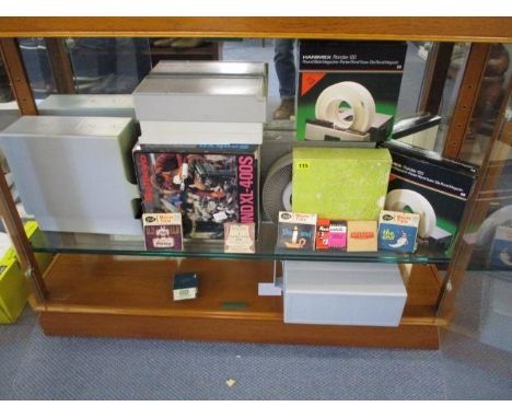 Vintage photographic equipment to include Arrow Movie reels 