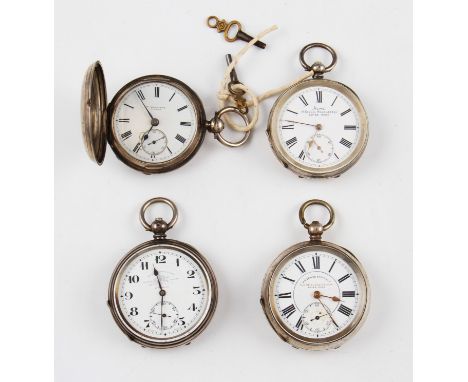 A lot to include a silver J.G.Graves key wind pocket watch, the white enamel dial having hourly Roman numeral markers with mi