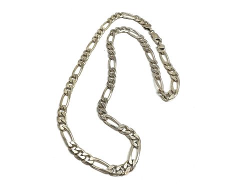 Vintage curb link chain necklace weight 34g 
