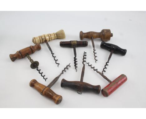 8 x Antique / Vintage Corkscrews 