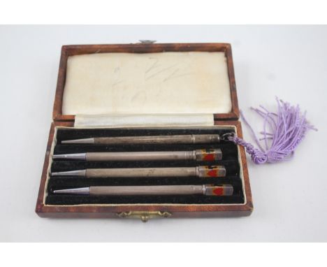4 x .925 sterling cribbage pencils boxed 