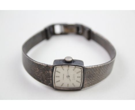 Womens Vintage J. W. Benson 925 Silver Watch Hand-Wind Working 