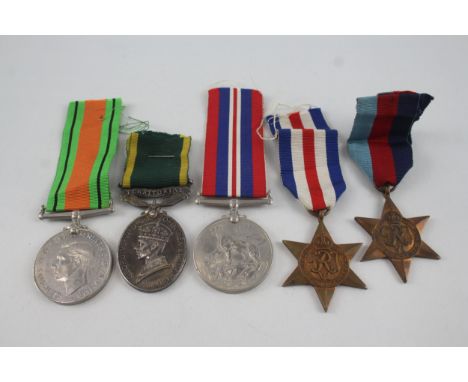 WW2 Territorial Medal Group inc. France and Germany Star 7599875 Cfn A.G 