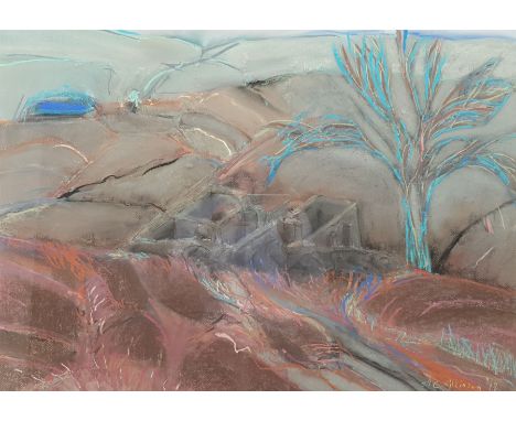 JC Wilkinson (20th century): Abstract Landscape, pastel signed and dated '98, 51cm x 72cm