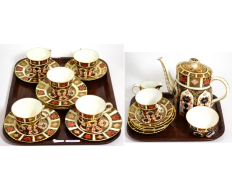 A Royal Crown Derby Imari tea service 