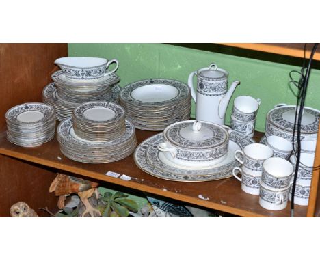 A Royal Worcester 'Padua' pattern part dinner service, circa 1966