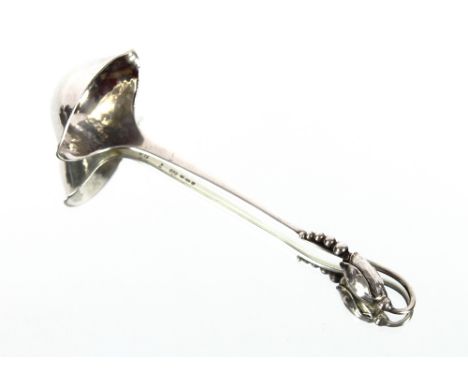 A rare Georg Jensen, "Blossom" pattern No. 84 silver sauce ladle, approx. 11cm&nbsp;