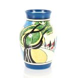 A Wedgwood "May Avenue" pattern Clarice Cliff vase, 20cm high , circa 1999