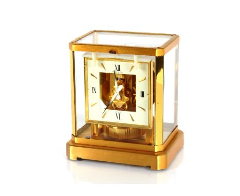 A Jaeger-Le Coultre Atmos clock complete with original packing box, certificate and hand book