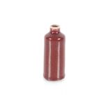 A small 18th century Chinese porcelain Sang de Boeuf glazed bottle vase, 9.5cm high