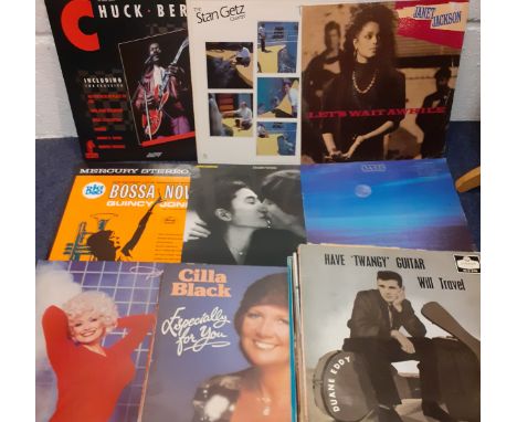 A quantity of LP's 1960's-1980's to include a 1974 Cliff Richard 'The 31st February Street' White Label disc , matrix YAX 483