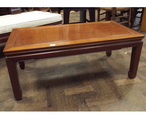 Chinese hardwood rectangular coffee table