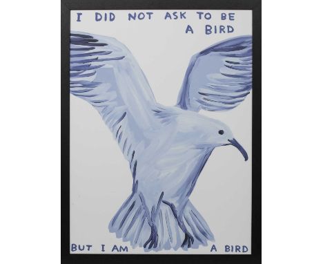 * DAVID SHRIGLEY OBE (SCOTTISH b. 1968),I DID NOT ASK TO BE A BIRDlithograph on 200g Munken Lynx paperimage size 74cm x 54cm,