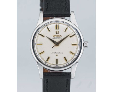 A GENTLEMAN'S STAINLESS STEEL OMEGA CONSTELLATION CHRONOMETER WRIST WATCHCIRCA 1960, REF. 14381 9 SCMovement: 24J, automatic 
