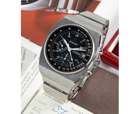 A GENTLEMAN'S STAINLESS STEEL OMEGA SPEEDMASTER 125 CHRONOGRAPH BRACELET WATCHDATED 1975, REF. 378.0801 / 178.0002 ACCOMPANIE
