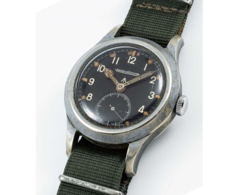 A GENTLEMAN'S BRITISH MILITARY JAEGER LECOULTRE W.W.W. WRIST WATCHCIRCA 1945, PART OF THE "DIRTY DOZEN"Movement: Manual wind,