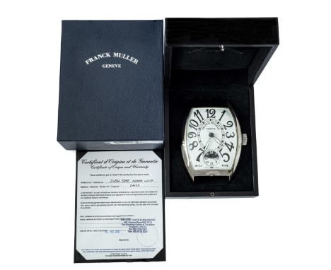 A FRANCK MULLER DUAL TIME ALARM DESK CLOCKDATED 2007, ACCOMPANIED BY ORIGINAL BOX & CERTIFICATE Movement: Quartz.Case: Measur