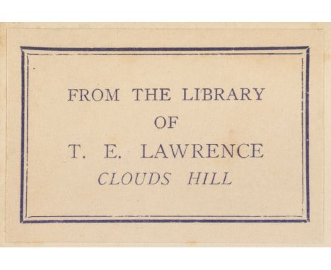 [Lawrence, T.E.]. Satires of Circumstance. Lyrics and Reveries with Miscellaneous Pieces, by Thomas Hardy, reprint, London: M