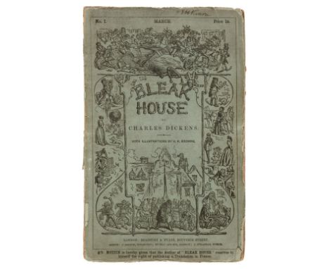 Dickens (Charles). Bleak House, 20 original parts in 19, 1st edition, London: Bradbury and Evans, March 1852-September 1853, 