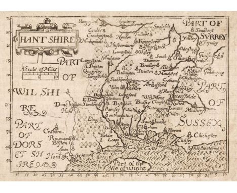 Dorset &amp; Hampshire. A collection of 21 maps, 17th - 19th century, engraved and lithographic county maps and town plans in