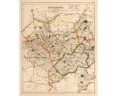 Walker (J &amp; C, publishers). Hobson's Fox-Hunting Atlas; containing separate Maps of every county in England and the three