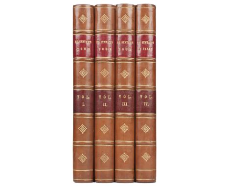 [Rowlandson, Thomas, illustrator). The Tour of Doctor Syntax, [by William Combe] 4 volumes, mixed editions, London: R. Ackerm