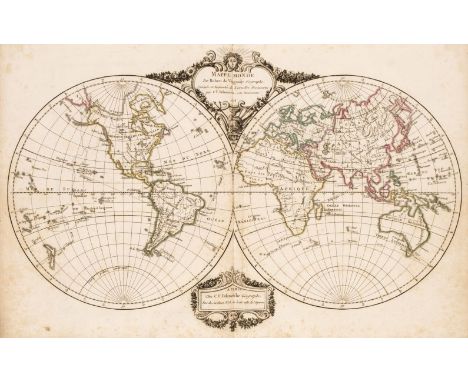 De Vaugondy (Robert). Nouvel Atlas Portatif destine principalement pour L'instruction de la Jeunesse d'apres la Geographie Mo