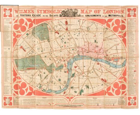 London. Wilme (B. P. W. surveyor). Wilme's Symbolic Map of London. or, Visitors Guide to the Sights and Amusements of the Met