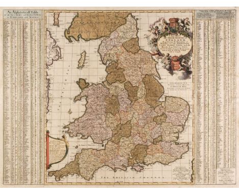 England &amp; Wales. Visscher (Nicolas), A New Mapp of the Kingdome of England, Representing the Princedome of Wales and othe