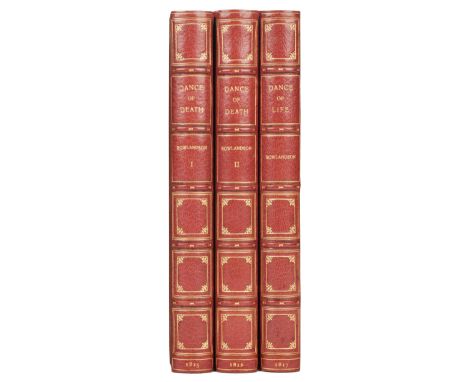 Rowlandson (Thomas, illustrator). The English Dance of Death/The Dance of Life, [by William Combe], together 3 volumes, Londo