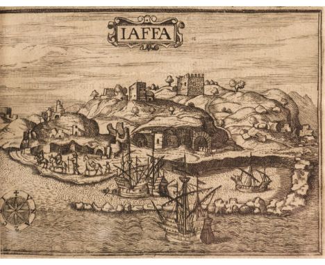 Zuallart (Jean). Il Devotissimo Viaggio Di Giervsalemme, 1st edition in French, 3 parts in 1, Rome: Domenico Basa, 1587, 48 w