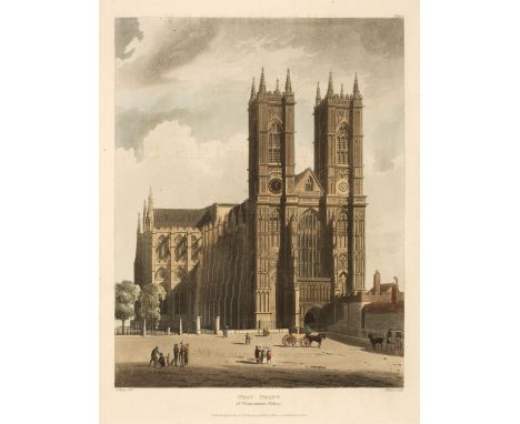 Ackermann (Rudolph). The History of the Abbey Church of St Peter's Westminster, Its Antiquities and Monuments, 2 volumes, 1st