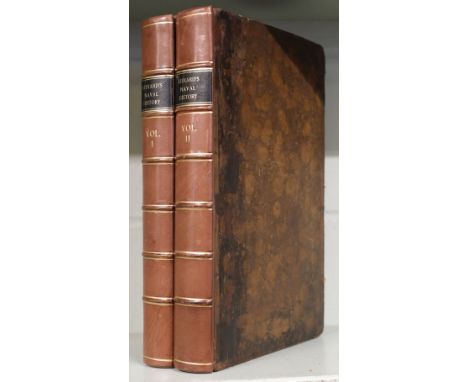 Lediard (Thomas). The Naval History of England, 2 volumes, 1st edition, John Wilcox and Olive Payne, 1735, engraved portrait 