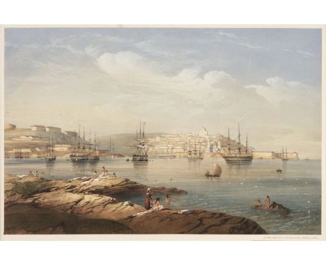 Bossoli (Carlo, 1815-1884). Sebastopol, as seen from the Northern Fort, [and] The Monastery of St George, 1856, a pair of col