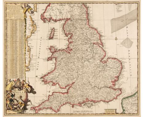 England &amp; Wales. De Ram (Jan), Regni Angliae Nova Tabula, Pricipatum Walliae &amp; Aliraum Provincia rum Civitatum, Oppid